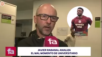 Javier Rabanal analizó el mal momento de Universitario y reveló qué pasó con Sekou Gassama / FA