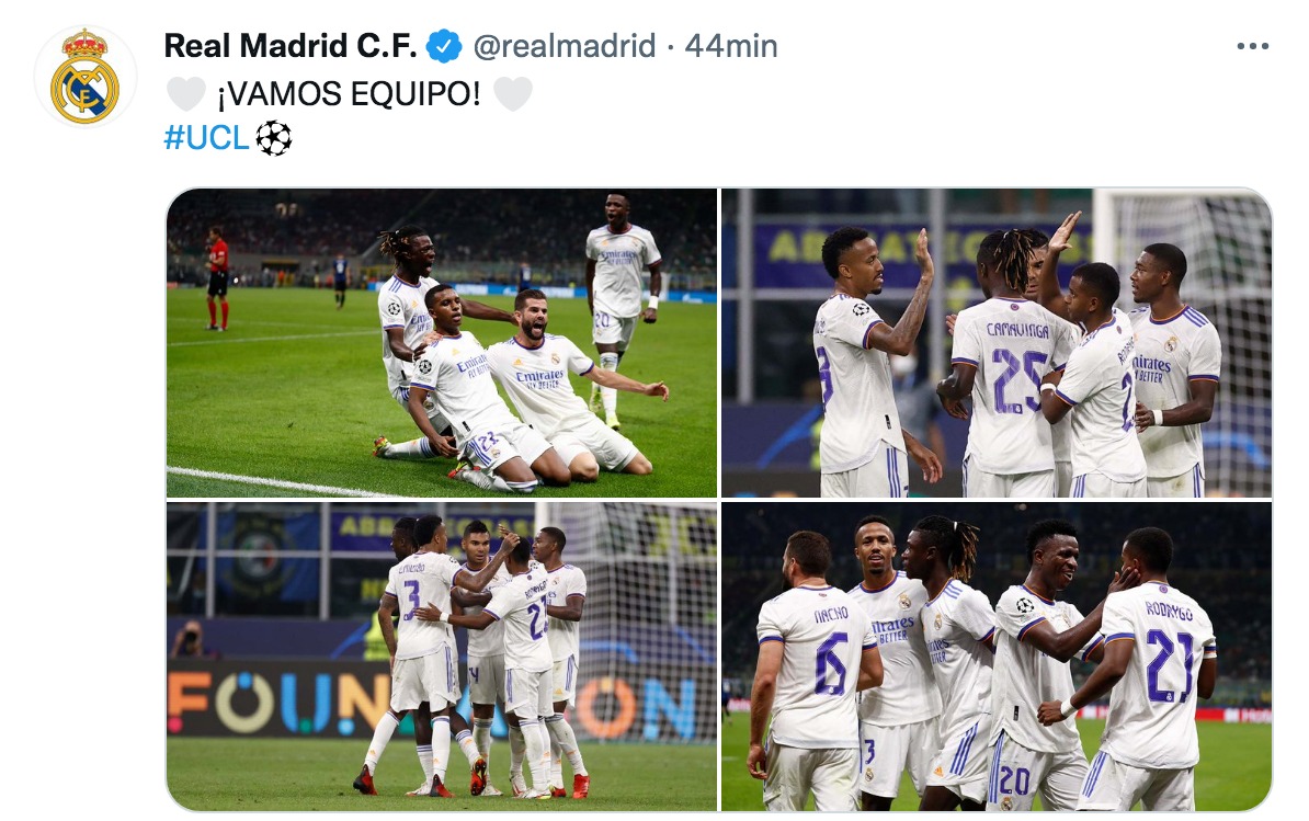 Real Madrid celebró en Champions.