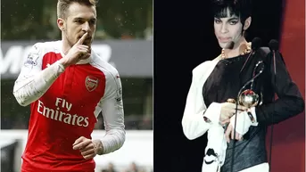 Aaron Ramsey alborota las redes con la muerte del cantante Prince