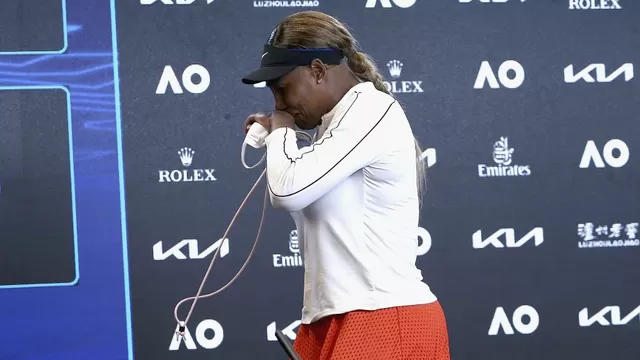 Abierto de Australia: Serena Williams no pudo contener las lágrimas y abandonó la rueda de prensa