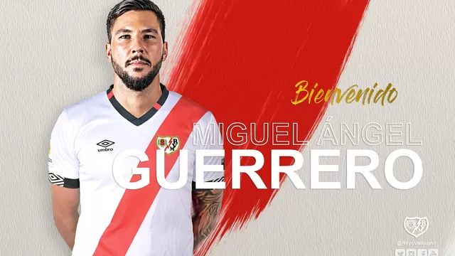 Miguel Ángel Guerrero es nuevo jugador del Rayo Vallecano | Foto: Rayo Vallecano.