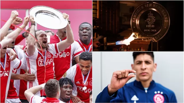 Ajax funde el trofeo de campeón de la Eredivisie para repartirlo entre sus hinchas