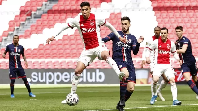 Ajax gritó campeón tras golear 4-0 al Emmen de Sergio Peña y Miguel Araujo
