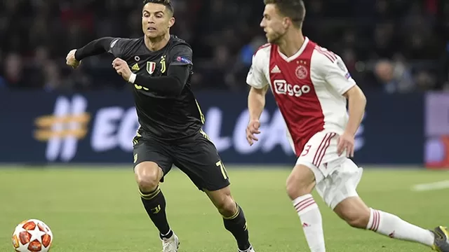 Con gol de Cristiano, Juve igualó 1-1 con Ajax en la ida de cuartos de Champions | Foto: AFP.