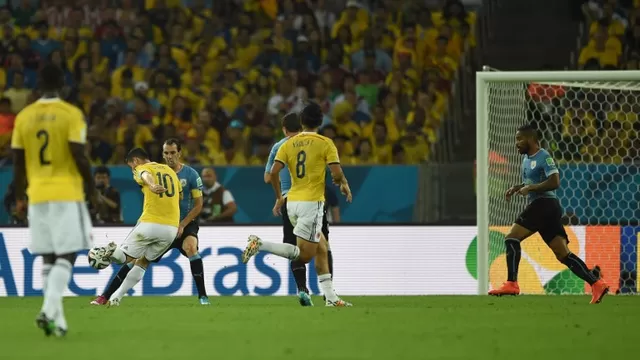 Al detalle: revive el primer golazo de James Rodríguez a Uruguay-foto-2