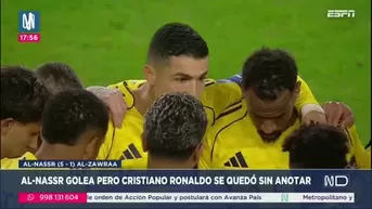 Al Nassr goleó 5-1 a Al Zawraa, pero Cristiano Ronaldo no 'mojó'