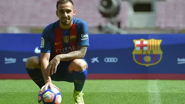 Alcácer: &quot;Será un privilegio crecer al lado de Suárez, Leo y Neymar&quot;