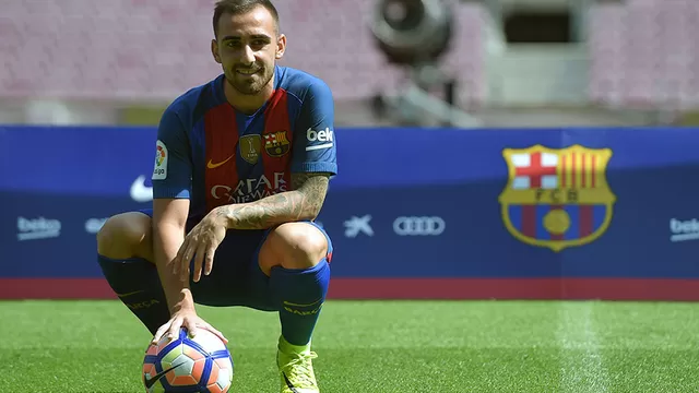 Alcácer: "Será un privilegio crecer al lado de Suárez, Leo y Neymar"