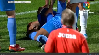 Aldair Fuentes se lesionó en su debut con el Fuenlabrada en LaLiga SmartBank