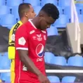 Aldair Rodríguez falló clara opción de gol en derrota del América de Cali