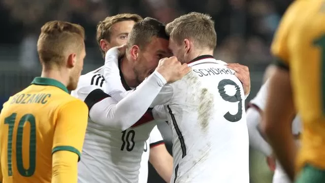 Alemania consiguió angustioso empate ante Australia en amistoso