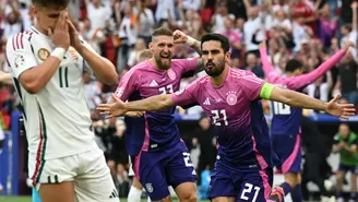 Alemania y Hungría disputan encuentro por el Grupo A de la Eurocopa 2024 / Foto: AFP