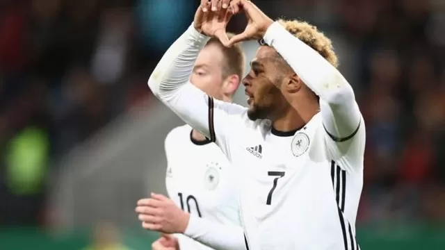 Alemania goleó 8-0 a San Marino y Gnabry se bautiza con un triplete
