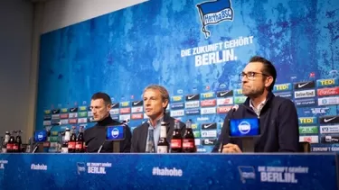 Jürgen Klinsmann debutará el sábado ante el Borussia Dortmund. | Foto: @HerthaBSC_ES