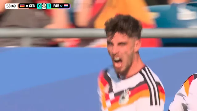 GOL de Alemania para el 1-1 ante Paraguay / Foto: DSports