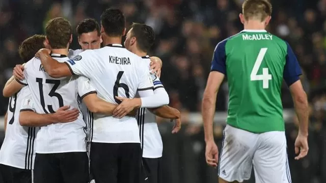 Alemania necesitó de 20 minutos para ganar 2-0 a Irlanda del Norte