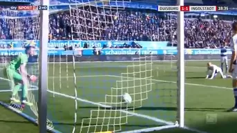 Alemania: portero del Duisburgo se distrajo al beber agua y le marcaron un gol