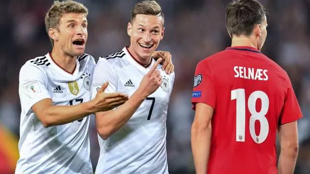 Alemania quedó a las puertas del Mundial Rusia 2018 tras golear a Noruega 