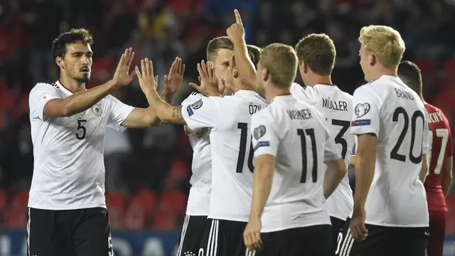 Alemania venció 2-1 a República Checa y se acercó al Mundial de Rusia 2018