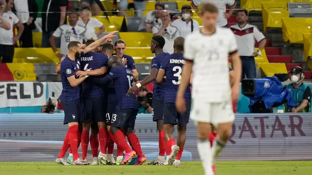 Francia derrotó 1-0 a Alemania en duelo por la Eurocopa 2020