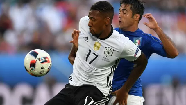 Alemania vs. Italia: Jerome Boateng dejó sangrando a Eder con un codazo