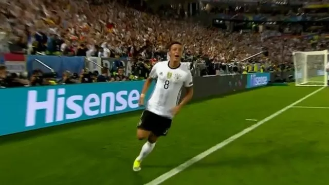 Alemania vs. Italia: Özil pone el 1-0 tras exquisito pase de Mario Gomez