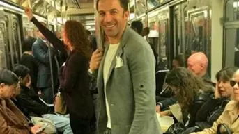 Alessandro Del Piero viajó 'como uno más' en el metro de Nueva York