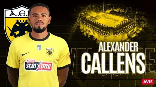 Alexander Callens jugará en el AEK Atenas. | Fuente: @AEK_FC_OFFICIAL