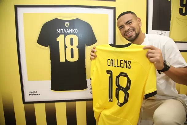 Alexander Callens lucirá el número 18. | Foto: @AEK_FC_OFFICIAL