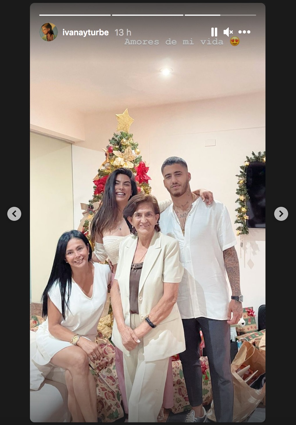 La primera navidad juntos entre Ivana Yturbe y Beto da Silva.