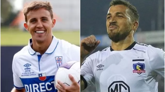 Diego Buonanotte y Gabriel Costa juegan en la Católica y Colo Colo, respectivamente. | Fotos: Twitter