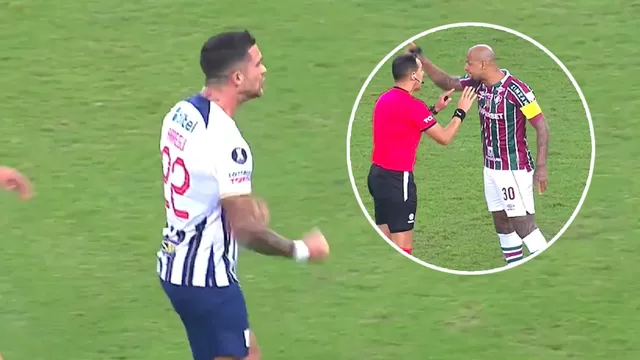 Felipe Melo se enojó por la celebración de Adrián Arregui en el 1-0 / Foto: Captura / Video: ESPN