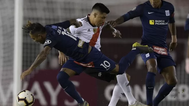 Alianza Lima perdió 3-0 ante River en Argentina y roza la eliminación en la Libertadores