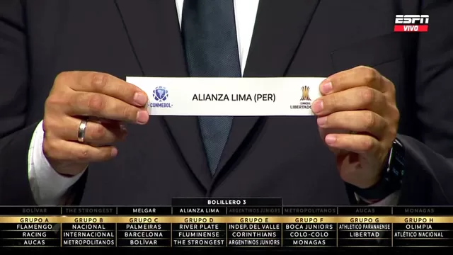 Alianza Lima ya tiene rivales en el Grupo G de la Copa Libertadores