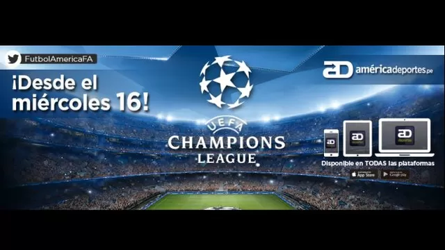 Américadeportes.pe inicia transmisión de Champions League con Roma vs. Barcelona