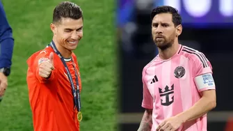 El astro argentino, figura ante Porto, respondió a la misma pregunta que le hicieron a CR7, aunque de una forma peculiar. | Composición AD