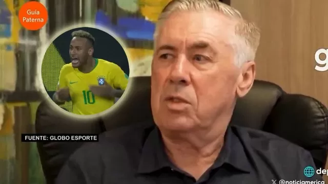 Carlo Ancelotti sobre lo que espera de Neymar para liderar la 'Canarinha' en el Mundial 2026. | Video y captura: Améric Deportes / Globo Sporte