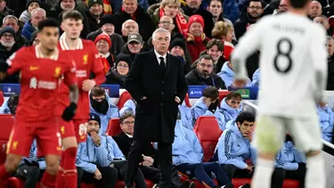 Carlo Ancelotti, DT del Real  Madrid se refirió al actual situación de su equipo en la Champions League. | Foto: AFP.