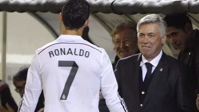Real Madrid: Ancelotti y su celebración a lo Cristiano Ronaldo