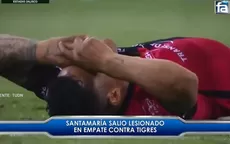 Anderson Santamaría salió lesionado en empate 1-1 de Atlas con Tigres - Noticias de anderson-santamaria