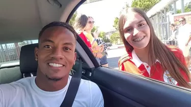 André Carrillo: la emotiva despedida de una hincha del Benfica