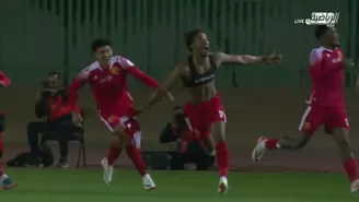 Gol de André Carrillo. | Video: @FDL_KSA