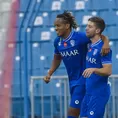 André Carrillo marcó de cabeza en el triunfo 3-2 de Al-Hilal sobre Al-Faisaly en amistoso