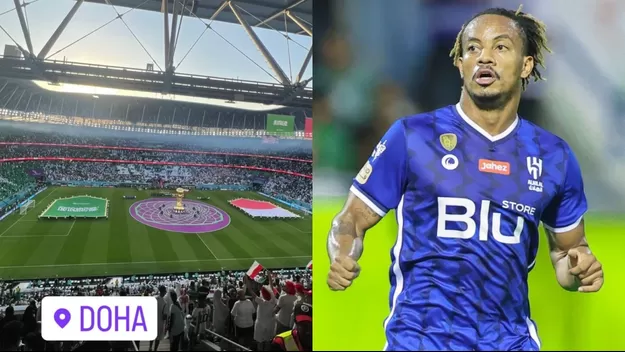 André Carrillo presente en Qatar 2022: Acudió al estadio para apoyar a Arabia Saudita