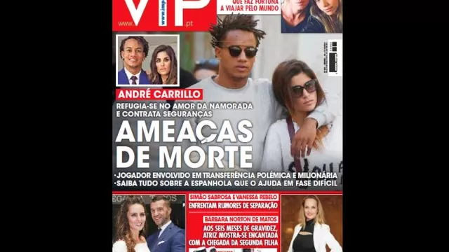 André Carrillo en la portada de la revista &#39;VIP&#39;