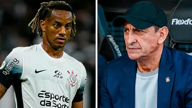 André Carrillo se quedó sin DT: Corinthians despidió a Ramón Díaz / Foto: Composición AD