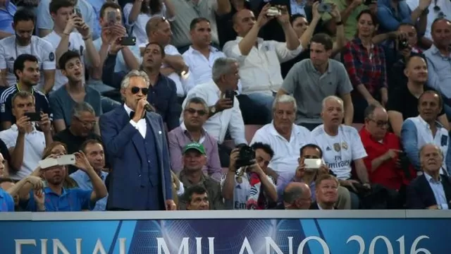 Andrea Bocelli: así entonó el himno de la Champions League en la final