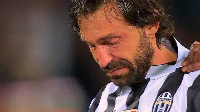 Andrea Pirlo y su tristeza en final de Champions.