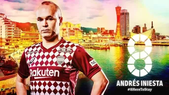 Andrés Iniesta amplió dos años su contrato con el Vissel Kobe de Japón