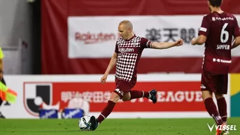 Andrés Iniesta volvió a jugar en Japón tras 4 meses lesionado